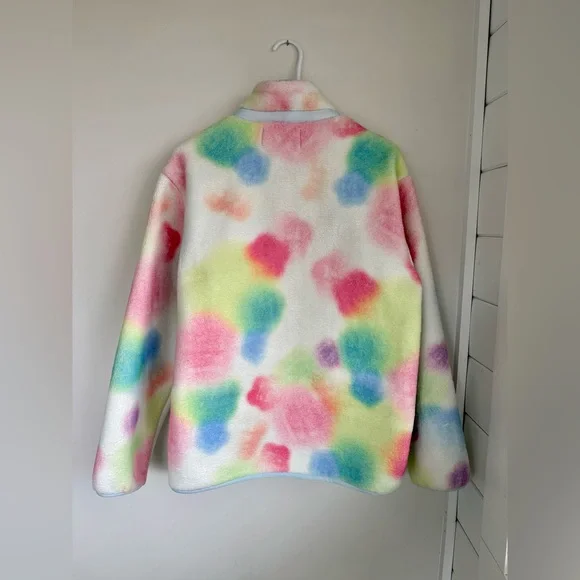 Sundae School Rainbow Valentine’s Day Drop Rainbow Fleece Unisex Small - Picture 11 of 14